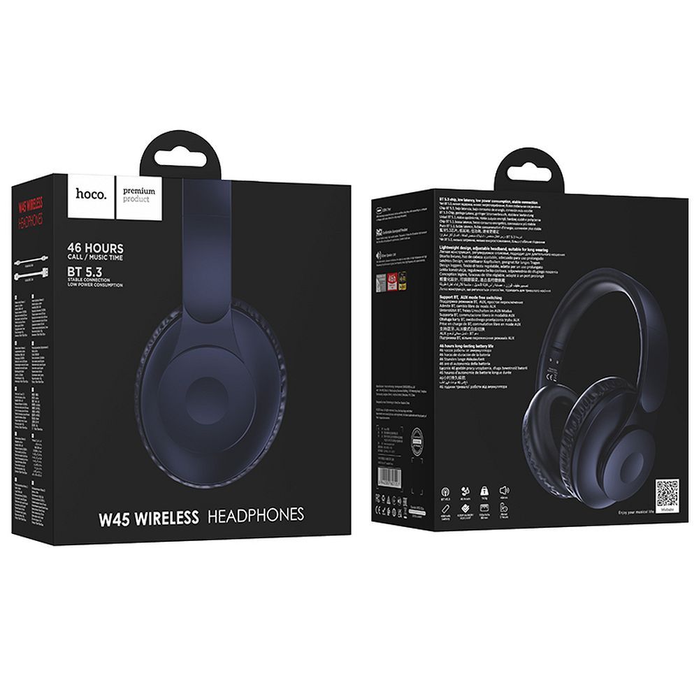 Handsfree Bluetooth HOCO W45, A2DP, Μπλε