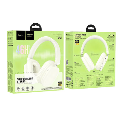 Bluetooth handsfree HOCO W51 Delightful, A2DP, λευκό 