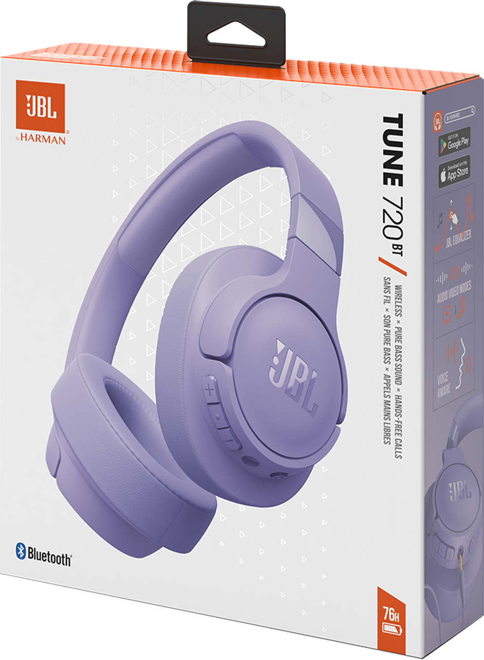 Bluetooth handsfree JBL Tune 720BT, MultiPoint, A2DP, μωβ JBLT720BTPUR