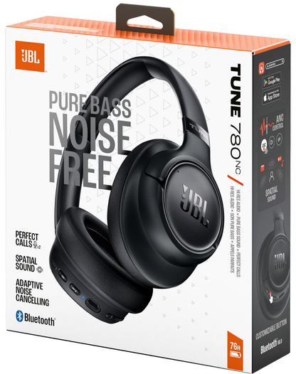 Handsfree Bluetooth JBL Tune 780NC, MultiPoint, A2DP, ANC, Μαύρο JBLT780NCBLK