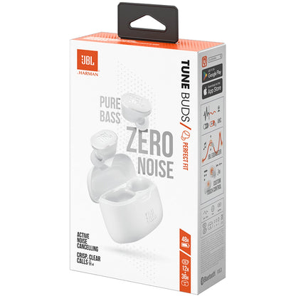 Handsfree Bluetooth JBL Tune Buds, TWS, ANC, MultiPoint, Λευκό JBLTBUDSWHT