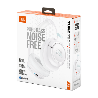 Handsfree Bluetooth JBL Tune 780NC, MultiPoint, A2DP, ANC, Λευκό