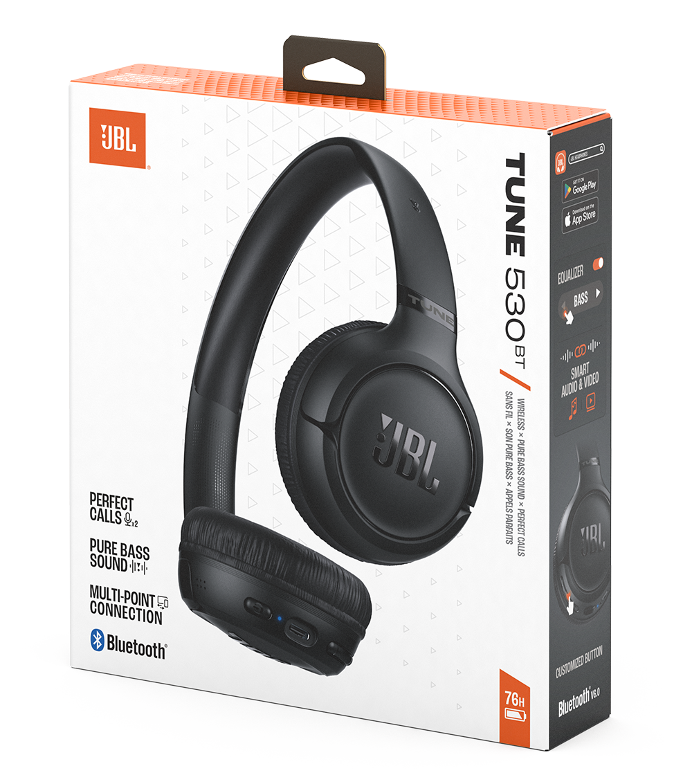 Handsfree Bluetooth JBL Tune 530BT, MultiPoint, A2DP, Μαύρο