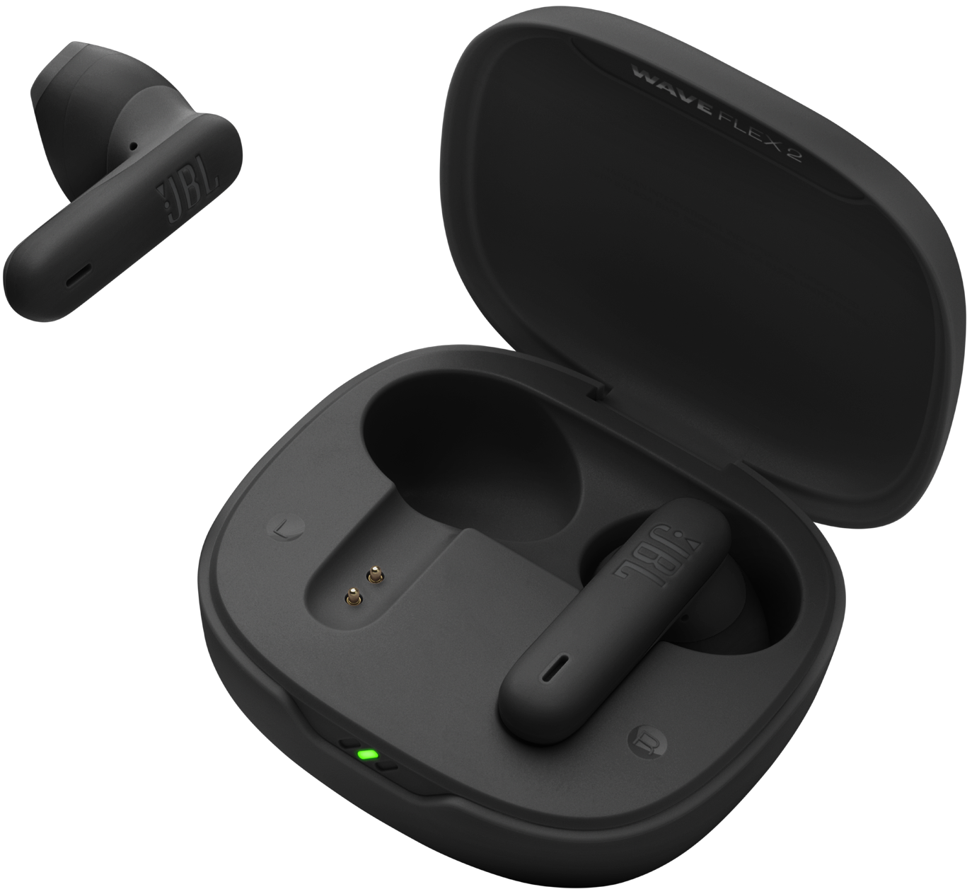 Handsfree Bluetooth JBL Wave Flex 2, TWS, ANC, MultiPoint, Μαύρο JBLWFLEX2BLK