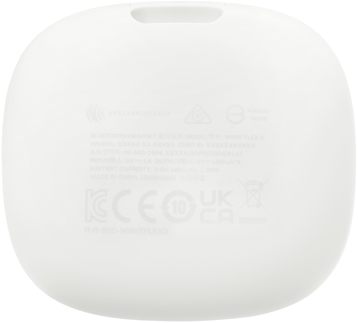 Handsfree Bluetooth JBL Wave Flex 2, TWS, ANC, MultiPoint, Λευκό JBLWFLEX2WHT