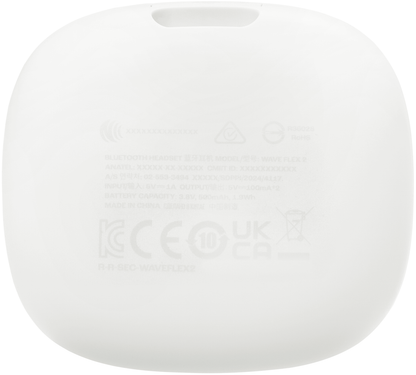 Handsfree Bluetooth JBL Wave Flex 2, TWS, ANC, MultiPoint, Λευκό JBLWFLEX2WHT