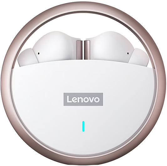 Bluetooth handsfree Lenovo LP60, TWS, Λευκό 