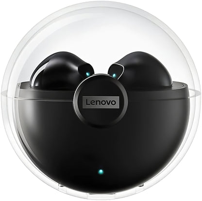 Handsfree Bluetooth Lenovo LP80, TWS, Μαύρο 