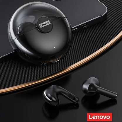 Handsfree Bluetooth Lenovo LP80, TWS, Μαύρο 