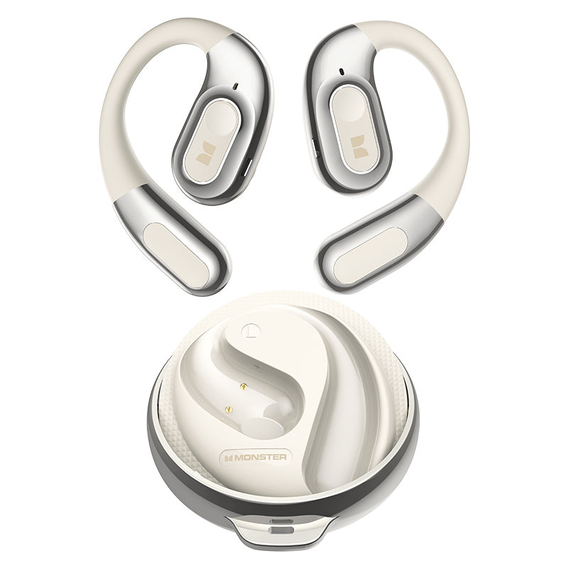 Handsfree Bluetooth Monster AC330 AI Μετάφραση, TWS, Λευκό