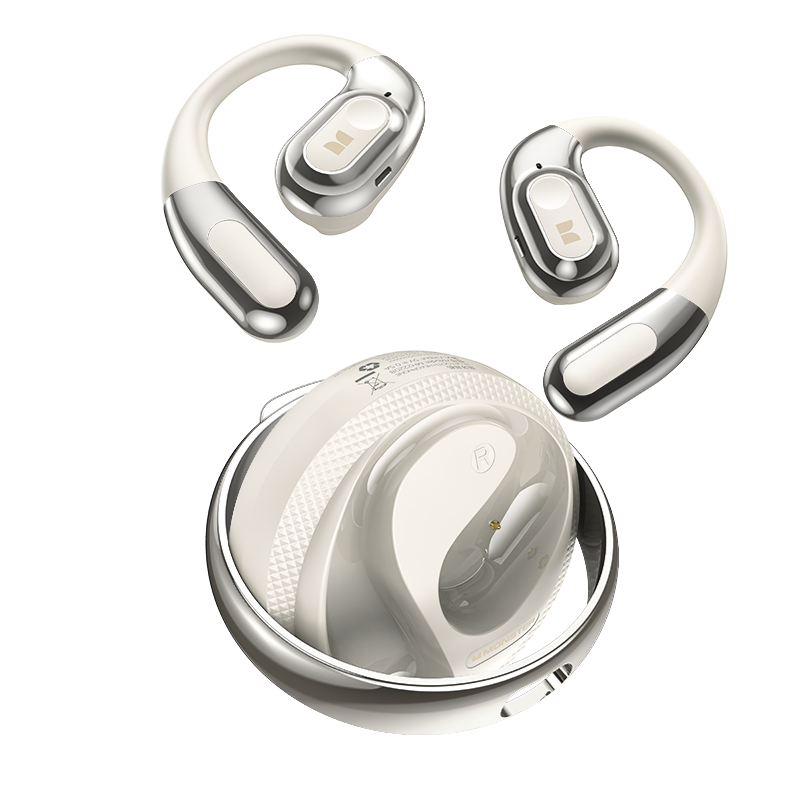 Handsfree Bluetooth Monster AC330 AI Μετάφραση, TWS, Λευκό