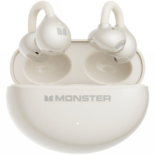 Ασύρματα ακουστικά Bluetooth Monster AirClip AC200, TWS, Ανοιχτό Κρεμ