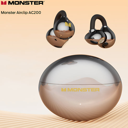 Ασύρματα ακουστικά Bluetooth Monster AirClip AC200, TWS, Μαύρο