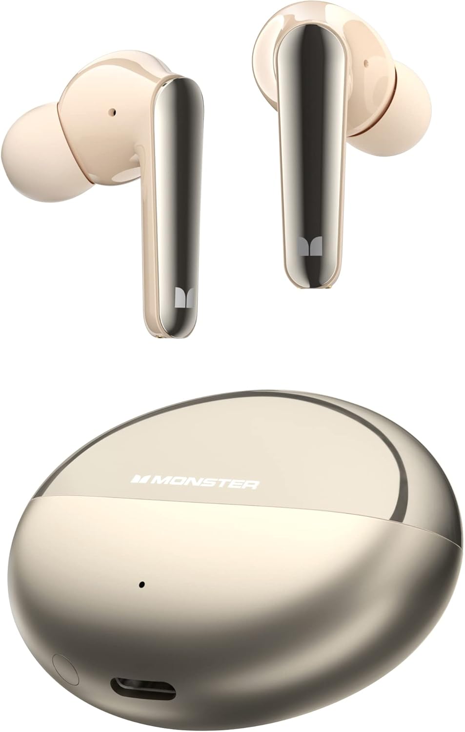 Ασύρματα ακουστικά Bluetooth Monster N-Lite 203 AirLinks, TWS, Χρυσό