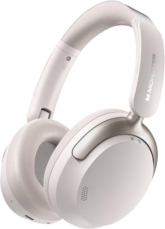 Ασύρματο ακουστικό Bluetooth Monster Persona 3rd, MultiPoint, A2DP, ANC, Λευκό