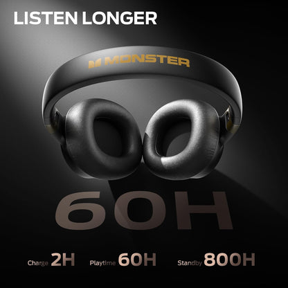Ασύρματο ακουστικό Bluetooth Monster Persona SE, A2DP, ANC, Μαύρο
