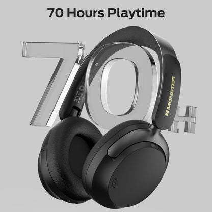Handsfree Bluetooth Monster Persona 3rd, MultiPoint, A2DP, ANC, Μαύρο