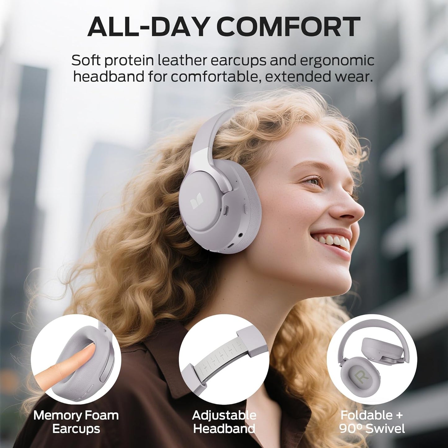 Handsfree Bluetooth Monster Persona 5th, MultiPoint, A2DP, ANC, Μωβ