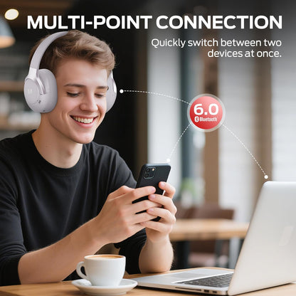 Handsfree Bluetooth Monster Persona 5th, MultiPoint, A2DP, ANC, Μωβ