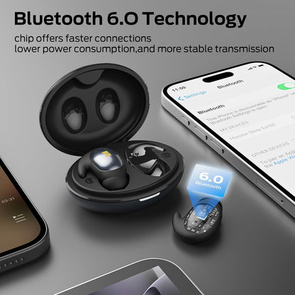 Ασύρματα ακουστικά Bluetooth Monster Sleep Ear100, TWS, Μαύρο