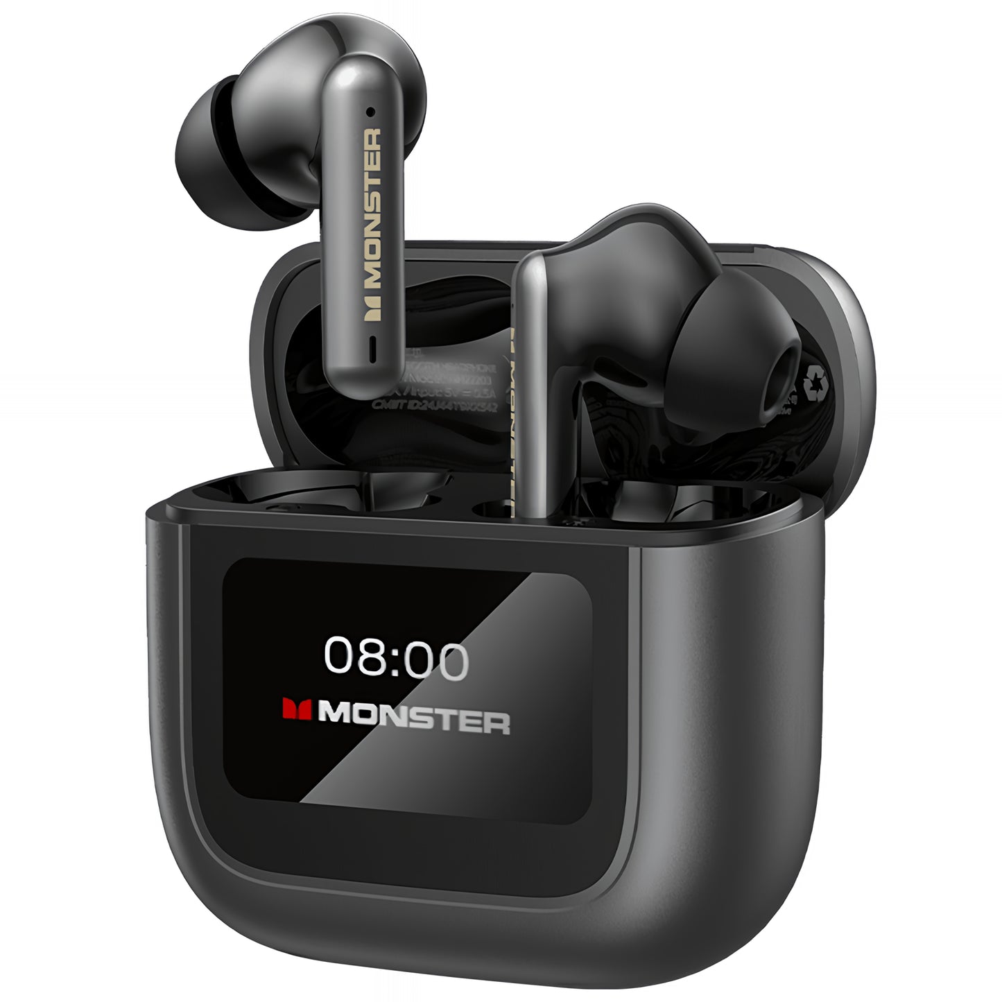 Ασύρματα ακουστικά Bluetooth Monster TH300, TWS, Μαύρο