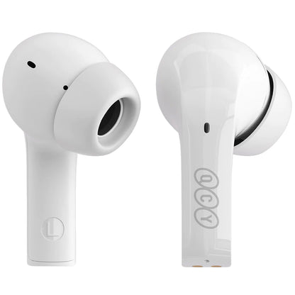 Bluetooth handsfree QCY T18, TWS, Λευκό 