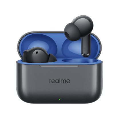 Handsfree Bluetooth Realme Buds T200, TWS, ANC, MultiPoint, Γκρι
