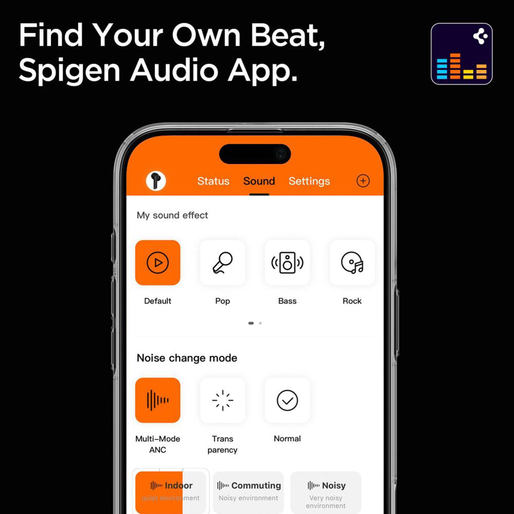 Handsfree Bluetooth Spigen SA2403, A2DP, ANC, Μαύρο ASD09691