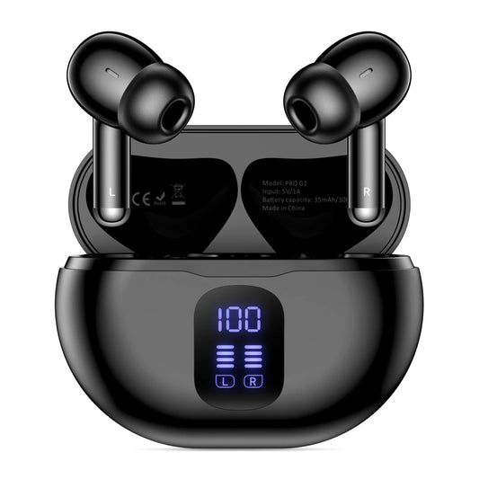 Handsfree Bluetooth Tech-Protect Ultraboost Pro G2, TWS, Μαύρο