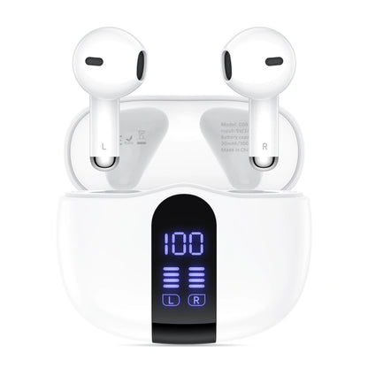 Ασύρματο ακουστικό Bluetooth Tech-Protect Ultraboost Core G2, TWS, Λευκό
