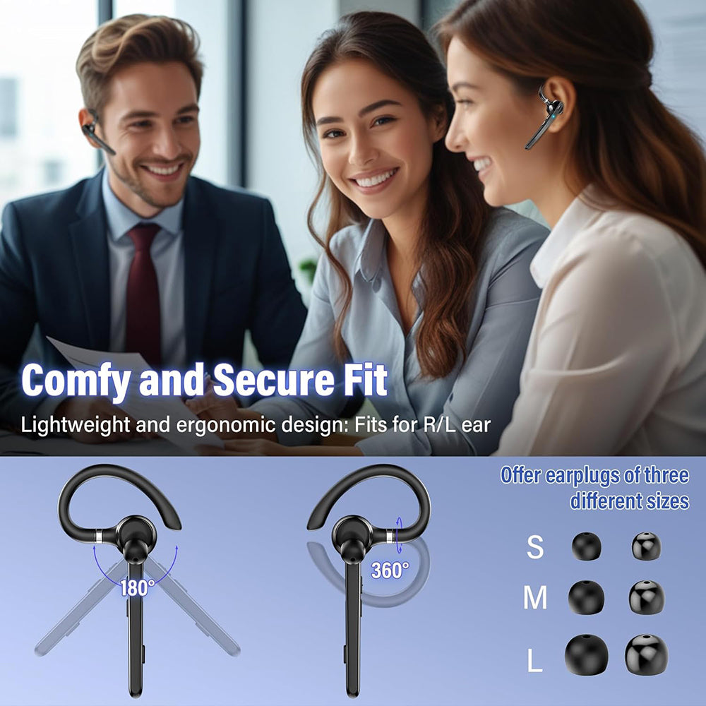 Handsfree Bluetooth Techsuit G9 TalkZen, A2DP, Μαύρο