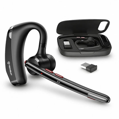 Ακουστικό Call Center Bluetooth Techsuit SoundForce Pro G10, A2DP, Μαύρο
