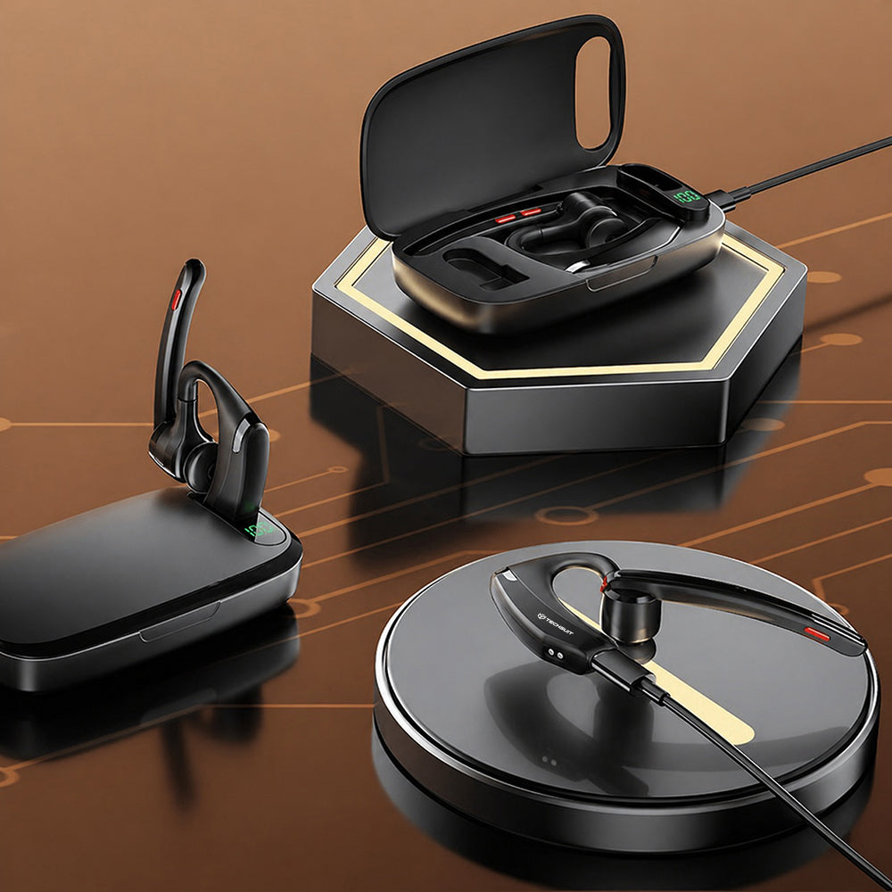 Ακουστικό Call Center Bluetooth Techsuit SoundForce Pro G10, A2DP, Μαύρο