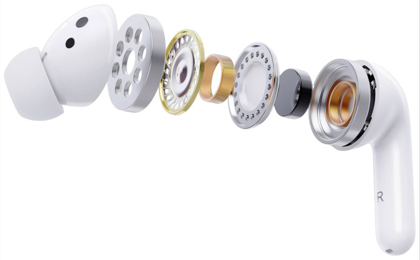 Ασύρματο Bluetooth Handsfree Timekettle M3 Μεταφραστής, TWS, ANC, Λευκό