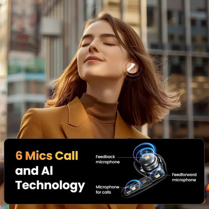 Handsfree Bluetooth UGREEN HiTune H6 Pro WS203, TWS, ANC, Λευκό
