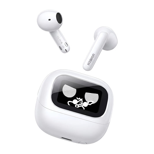 Ασύρματα ακουστικά Bluetooth UGREEN HiTune H6 Magic WS216 (65386), TWS, ANC, MultiPoint, Λευκό
