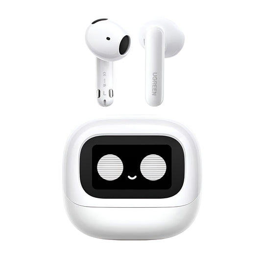 Ασύρματα ακουστικά Bluetooth UGREEN HiTune H6 Magic WS216 (65386), TWS, ANC, MultiPoint, Λευκό