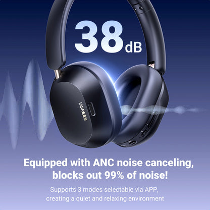 Handsfree Bluetooth UGREEN HiTune Max5C HP203, A2DP, ANC, Μπλε