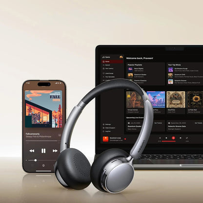 Handsfree Bluetooth UGREEN HiTune Studio Plus HP207, A2DP, ANC, Ασημί