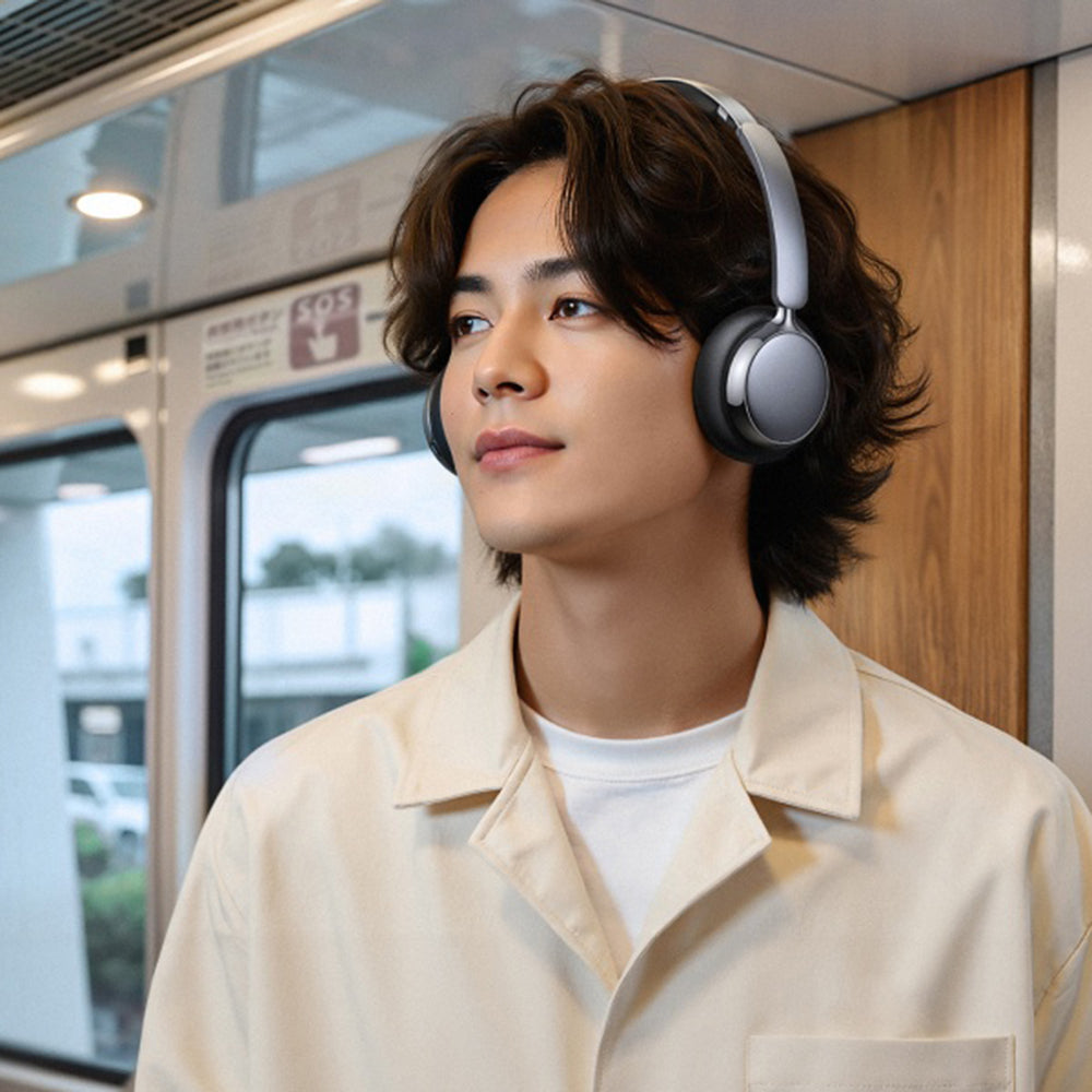 Handsfree Bluetooth UGREEN HiTune Studio Plus HP207, A2DP, ANC, Ασημί