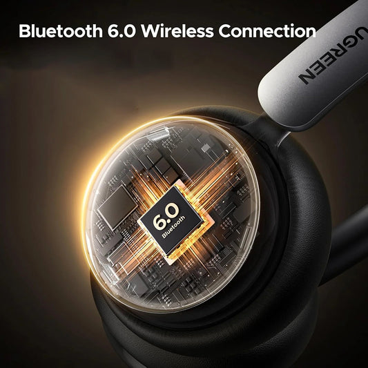 Handsfree Bluetooth UGREEN HiTune Studio Plus HP207, A2DP, ANC, Μπεζ