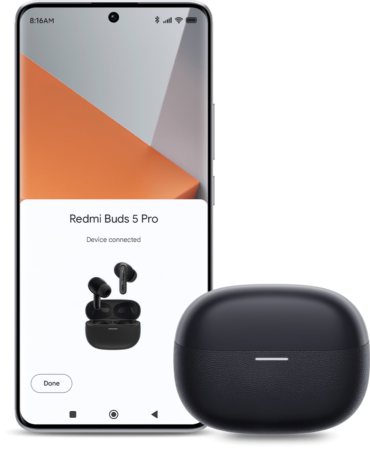 Bluetooth handsfree Xiaomi Redmi Buds 5 Pro, TWS, ANC, μαύρο BHR7660GL