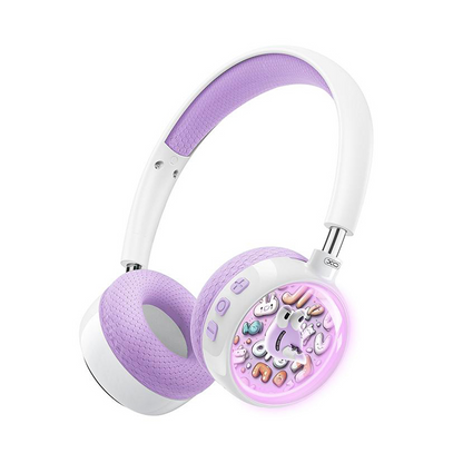 Handsfree Bluetooth XO Design BE57 Cartoon Kids, A2DP, Μωβ