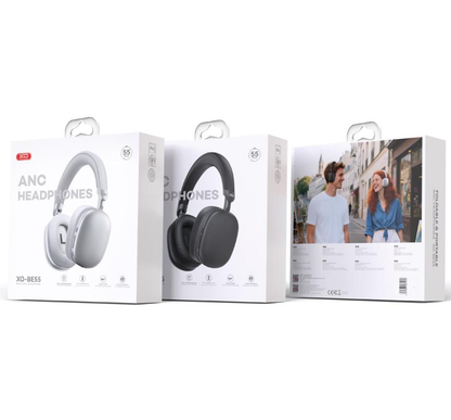 Ασύρματο ακουστικό Bluetooth XO Design BE55, A2DP, ANC, Ασημί