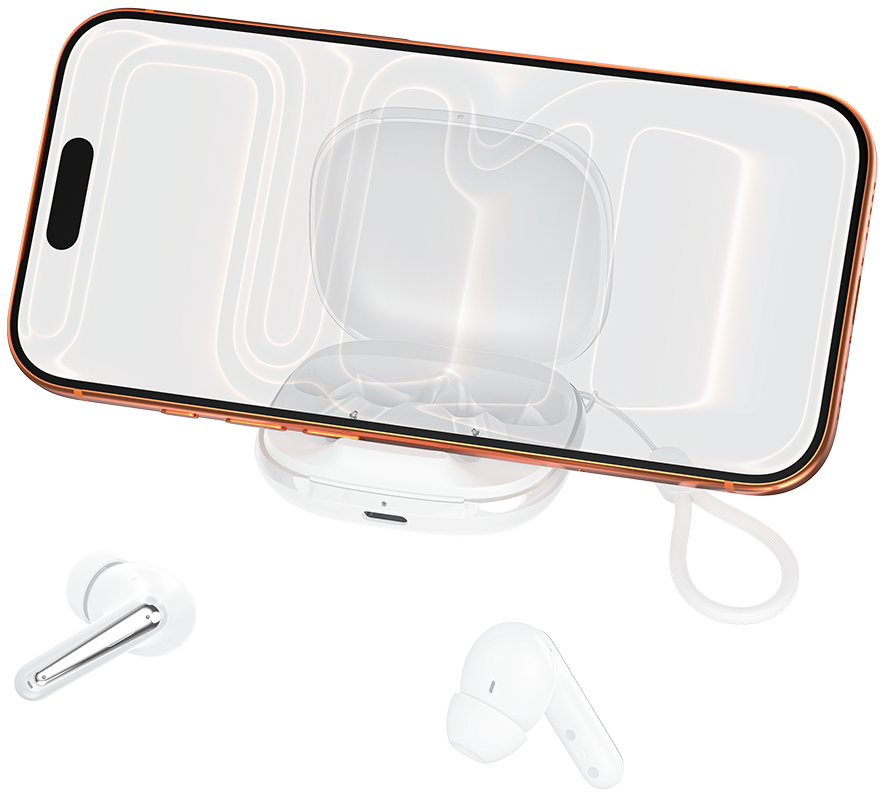 Ακουστικά Bluetooth XO Design G53, TWS, ANC, Λευκό