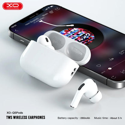 Handsfree Bluetooth XO Design Q5 Pods, TWS, Λευκό