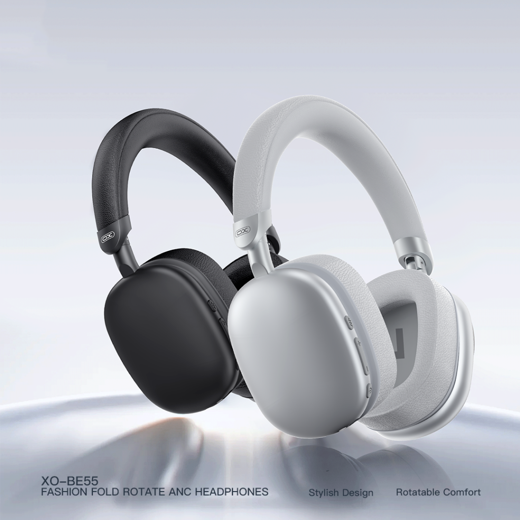 Ασύρματο ακουστικό Bluetooth XO Design BE55, A2DP, ANC, Ασημί