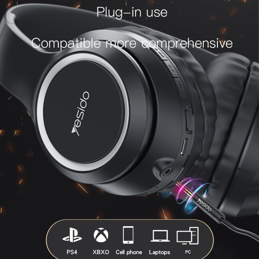 Handsfree Bluetooth Yesido EP03, A2DP, Μαύρο