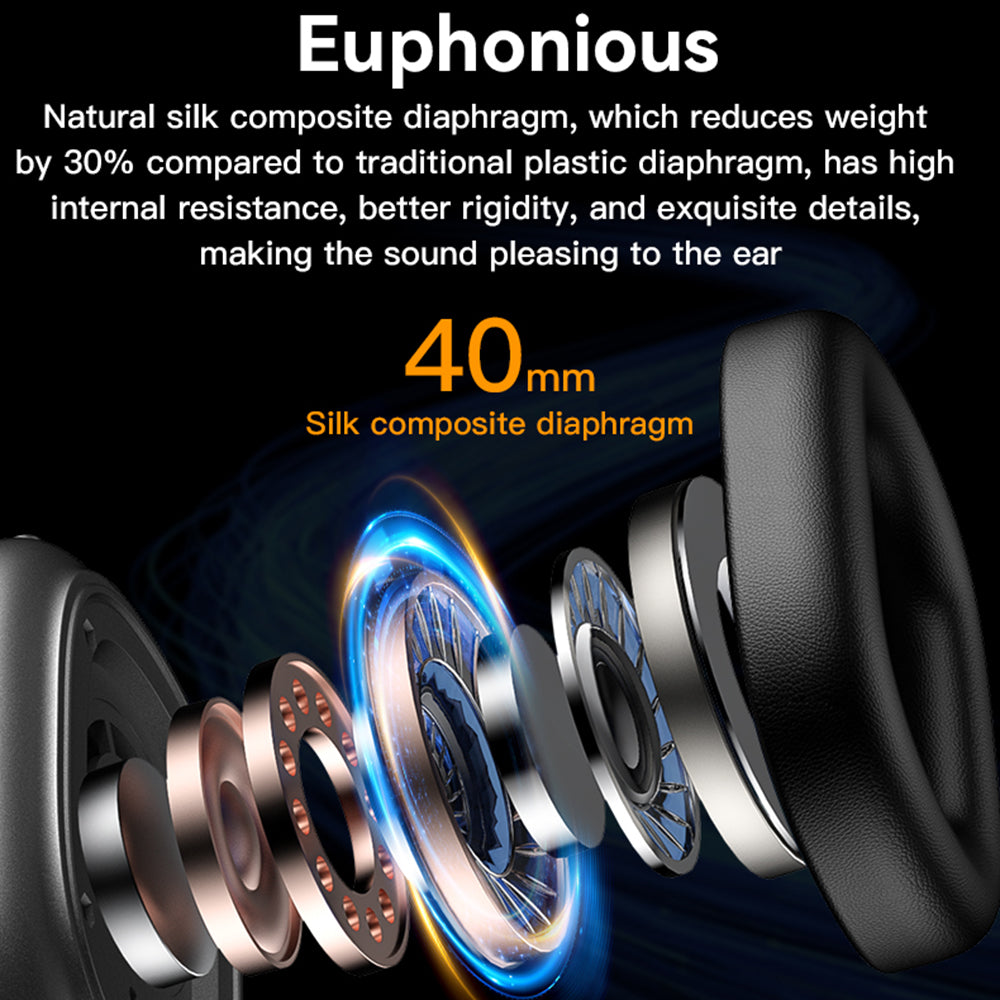 Handsfree Bluetooth Yesido EP05, A2DP, ANC, Μαύρο