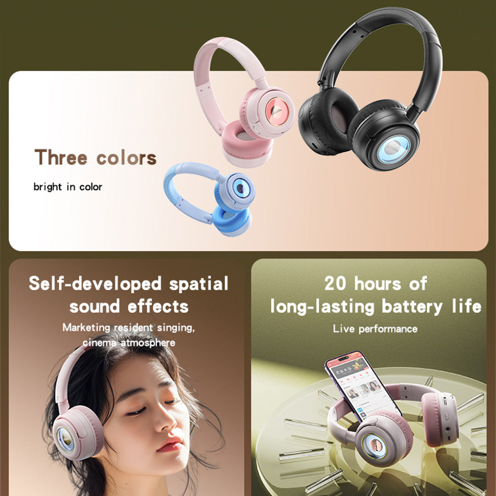 Handsfree Bluetooth Yesido EP06 Kids, A2DP, Μαύρο